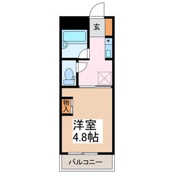 北松本駅 徒歩15分 3階の物件間取画像